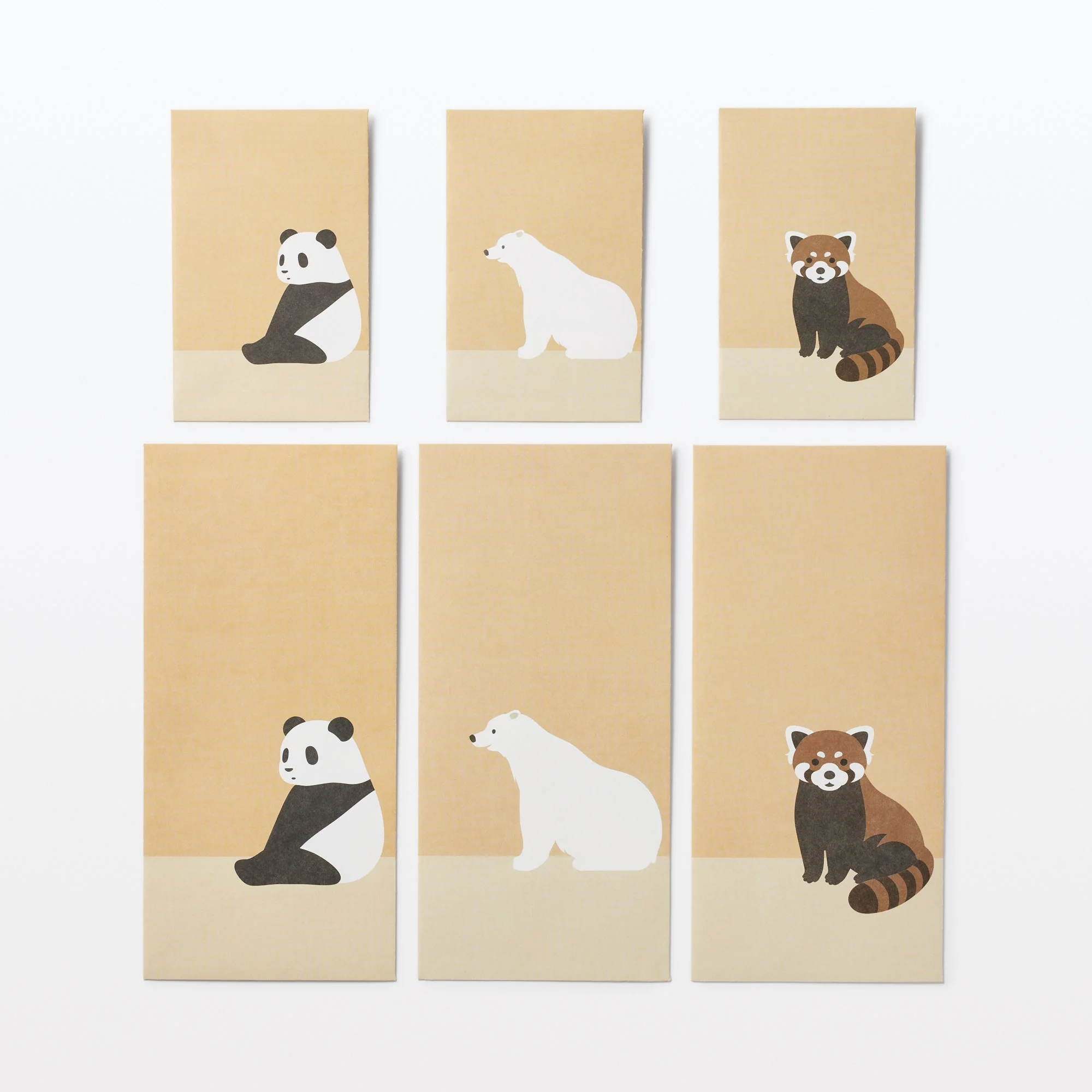Bamboo Paper Petit Envelope - Small - Giant Panda (3 Pack) - Image 4
