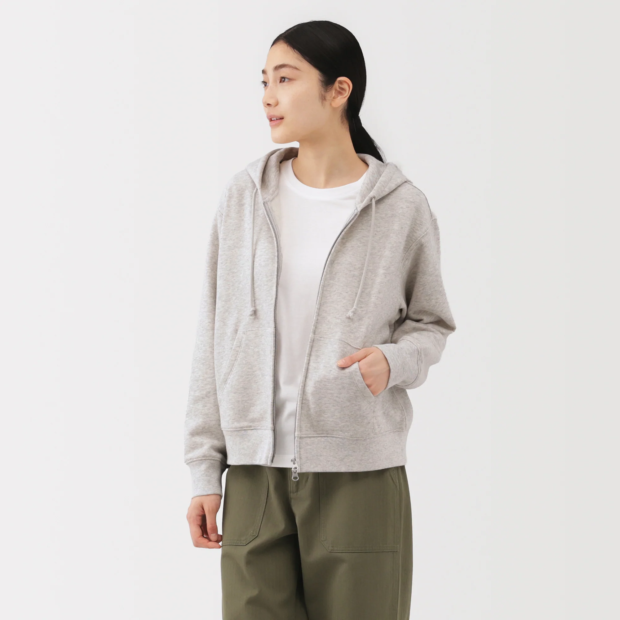 French Terry Zip-Up Hoodie - Image 13