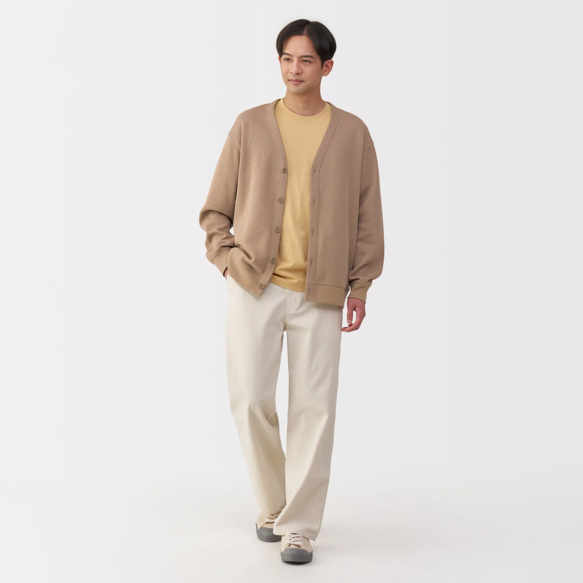 Men's Double Knit V-Neck Cardigan - Image 4