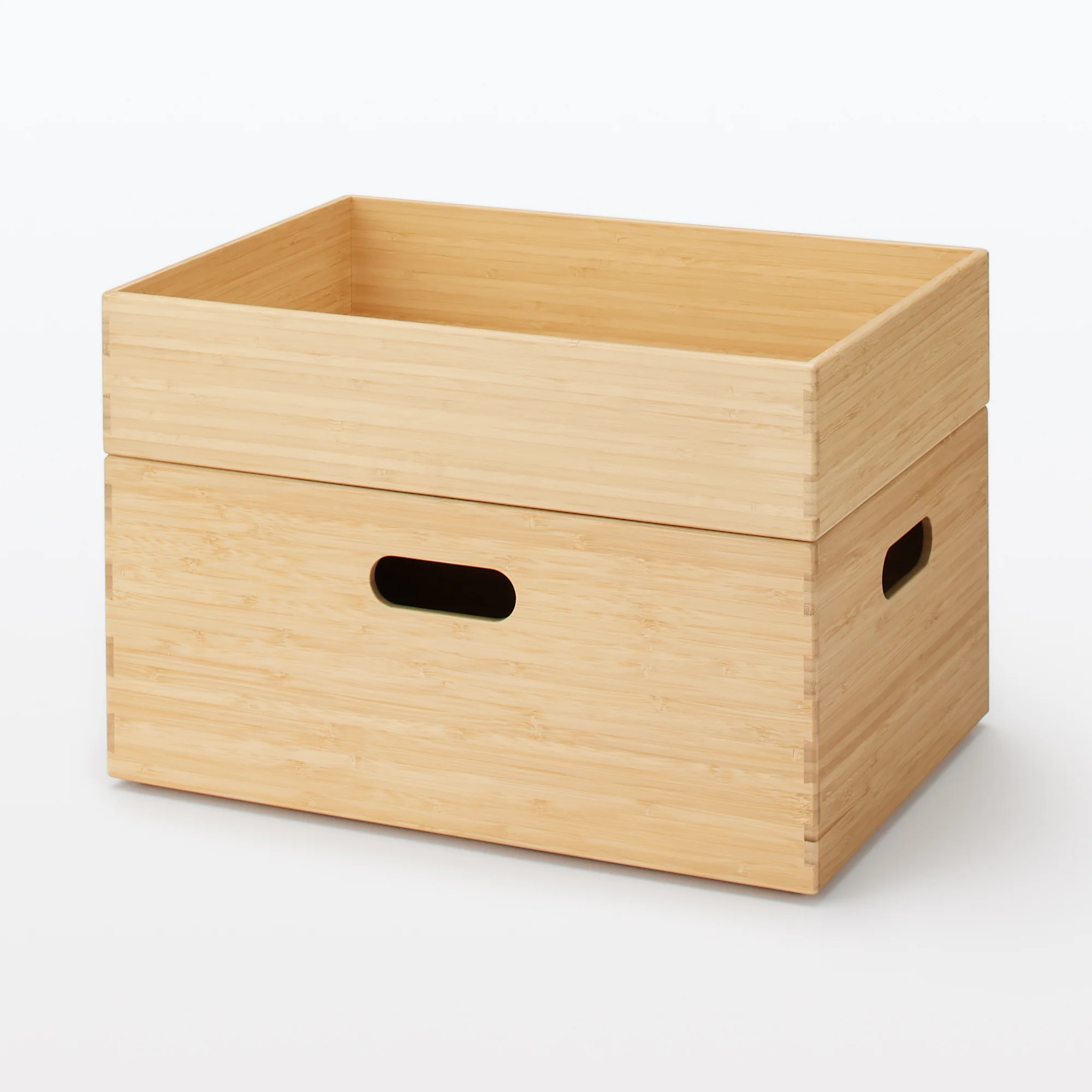 Stackable Bamboo Box - Medium (W14.6 x D10.2 x H6.5") - Image 9